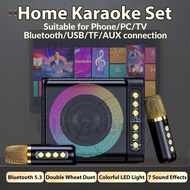 Wireless Portable Bluetooth Karaoke Speaker With 2 Microphone