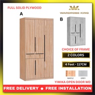 4ft YIMIKA 3 OPEN DOOR WD - Wardrobe King