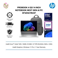 HP ProBook 4 G2i NGAI 14" WUXGA Laptop Pike Silver ( CU7-355U, 16GB, 512GB SSD, Intel, W11P ) DF4Z5A