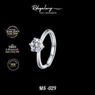 MS-029/Moisnite ring S925 high quality/ 1 carat moissanite ring S925