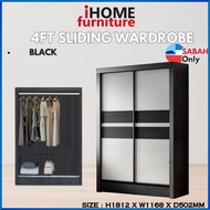 iHOME SABAH FURNITURE 🔥READY STOCK🔥 4FT Sliding Wardrobe Almari baju