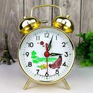 Đồng Hồ Báo Thức Cơ Học Hefei Retro Metal Clock Lớn Tiếng Còi Cho Phòng Ngủ Đồ Trang Trí Nhà Cửa Cổ