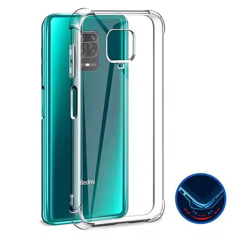 Shockproof Silicone Case On For Xiaomi Redmi Note 9 9s 8 7 6 Pro Max 8A Transparent Case For Xiaomi 