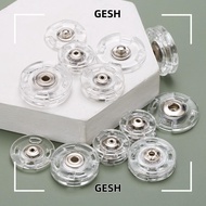 GESH 10Pcs Snap Button, Transparent Acrylic Fastener,  DIY Round Invisible Snap Fastener