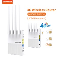 COMFAST 4G LTE เราเตอร์ไร้สายซิมการ์ดโมเด็ม Wifi พร้อมอินเทอร์เฟซ USB เสาอากาศรับสัญญาณสูง Travel Mobile Router CF-E3V3