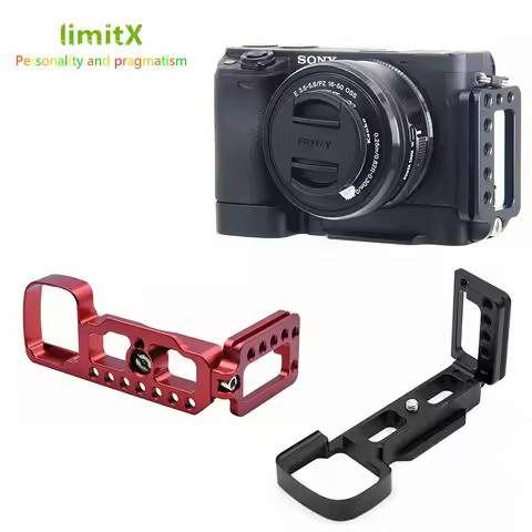 Quick Release Vlog L Plate Bracket Holder Hand Grip for Sony A6000 A6100 A6300 A6400 Digital Camera 