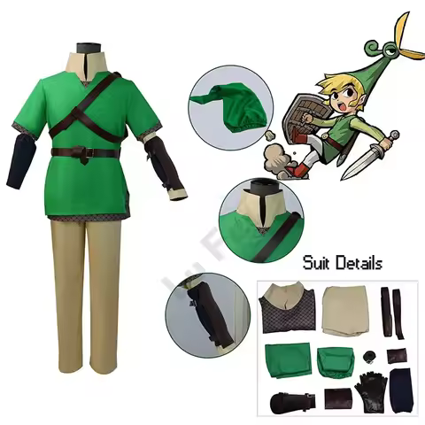 Game Tears of the Kingdom Link Cosplay Costume Complete Outfit Halloween Suit