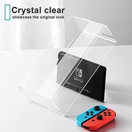 {Enjoy the small store} Clear Protective Case Dust Display Box Cover for Nintendo Switch with Dock(only Cover)Acrylic Clear casing Compatible with Swit