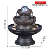 Small Water Fountain Living Room Fortune Feng Shui Wheel Desktop Circulating Water Decoration Office Fortune Feng Shui Ball Decoration
