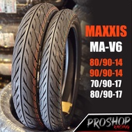ยาง Maxxis MA-V6 ลายไฟ สำหรับ Click 125i Scoopy Wave ขอบ 14 17