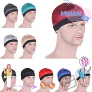 MIHAN Wave Caps, Elastic Breathable Men Durag Hats,  Polyester Multicolor Solid Color Multicolor Dur