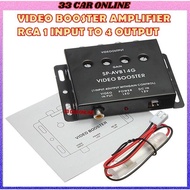 Video Booster Amplifier RCA 1 Input to 4 Output