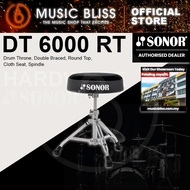 Sonor DT 6000 RT Drum Throne, Double Braced, Round Top, Cloth Seat, Spindle