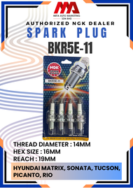 NGK SPARK PLUG BKR5E-11 - PERODUA KENARI  KELISA  MYVI 1.0  VIVA  KANCIL 850