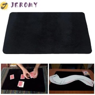 JEROMY Magic Card Mat, Magic Props Mentalism Magic Trick Coin Pad, Easy To Do Performing Black 3 Siz