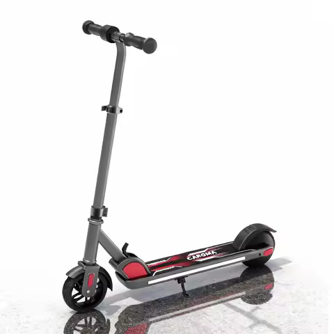 CAROMA 150W Electric Scooter for Kids Ages 6-12,Colorful Lights,LED Display,Foldable E-Scooter,UL227