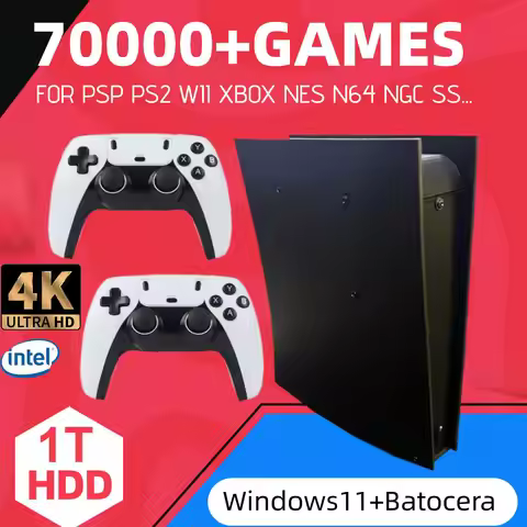 BS5 60+Emulators 1TB Retro Game Console Batocera I3-3110M 70000+Games For Wii PS2 PSP GameCube N64 W