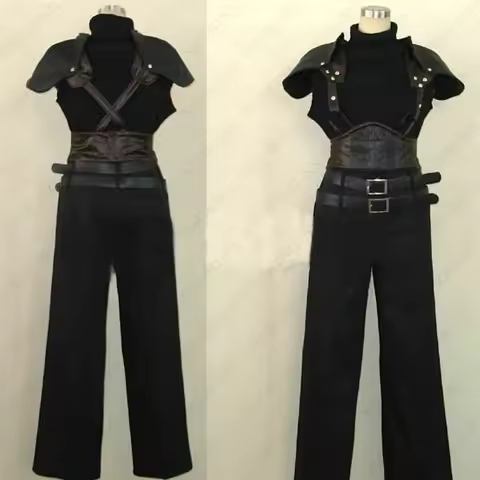 Anime FFVII Final Zack Fair Cosplay Fantasy Costume Customized
