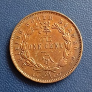 Koin Koleksi 1 Cent 1888 British Borneo Langka