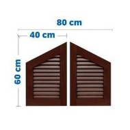 จั่วช่องลม WT IV-01 80x60 ซม. สีโอ๊ค (1282854)