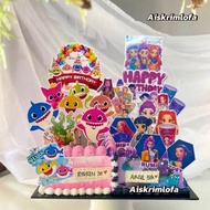 Cake Topper Huntrix K-POP Demon Hunters 1Set 13pcs / Hiasan Kek Kartun Murah / Cake Decoration / Par