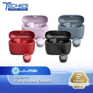 JLAB GO POP + True Wireless Earbud | 35hrs Playtime | Bluetooth 5.1 | IPX4 Rating | Dual Connect
