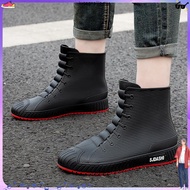 Shimano Waterproof Rain Boots for Men Rubber Shoes Fishing Husband Galoshes PVC Ankle Water Boots Ma