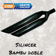 Knalpot bambu Doble silincer Bobber Japstyle Scrambler motor custom