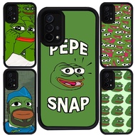 Case for OPPO Reno 4F A16K 4 Lite A93 A15s A54 A35 A16E F17 Pro A15 Black Silicone M-22 Frog meme pe