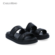 Carlo Rino Trailer Sandal Flats - Black
