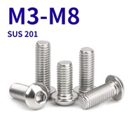 [HJC-GY] Button Head Screw 201 Stainless Steel/Hex Socket Button Head Screws M3-M8