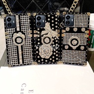 YYN Case For Vivo Y77 5G Casing rose pattern Diamonds Ring Square Shockproof Phone Case hard case