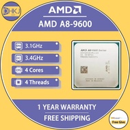 AMD A8-Series A8-9600 A8 9600 3.1 GHz 65W Quad-Core CPU Processor AD9600AGM44AB Socket AM4