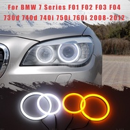 LED SMD Cotton Light Switchback Angel Eye Halo Ring DRL Kit for BMW 7 Series F01 F02 F03 F04 730d 74