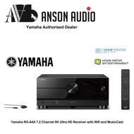 Yamaha RX-A4A 7.2 Channel 8K Ultra HD Receiver with Wifi and MusicCast