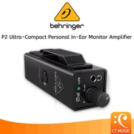 Behringer P2 Ultra-Compact Personal In-Ear Monitor Amplifier In Ear Monitor Amp นักดนตรี