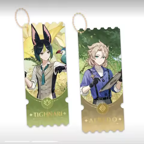 2025 Anime Genshin Impact Linkage Forest Journey Series Acrylic Stand Card Decoration Quicksand Lase
