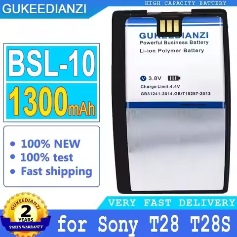 Mobile Phone Battery Bsl-10 1300mAh For Sony Ericsson T28 T28S T28SC T29 T39 T520 T320 R520 R320 Bus