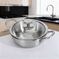 Stainless Steel Mandarin Duck Pot Induction Cooker Household Hot Pot Pot Commercial Pot Shabu-Shabu 