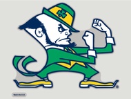 NCAA Notre Dame 80518011 Perfect Cut Color Decal, 8" x 8", Black NCAA Notre Dame 80518011 Perfect Cu