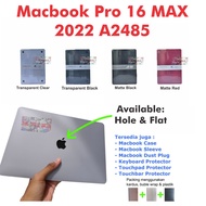 Macbook Case Macbook Pro 16 M1 Pro Max A2485 2022 Transparent Matte