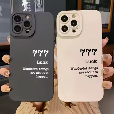 Lucky 777 Phone Case For iPhone 16e 16 15 14 13 12 11 Mini Pro Max X XR XSMax 8 7 6 6S Plus Soft Sil