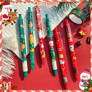 Cute Christmas Pen Santa Claus Tree Snowman Deer Gel Pen Ballpoint Christmas Ballpoint Pen Xmas Cute
