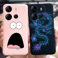 Cool Dragon Casing For Tecno Spark Go 2023 Case Soft Black Silicone Protective Cover For Tecno Pop 7