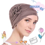 MIHAN Women Hijab  Scarf Cap Flower Turban Cancer Chemo Beanies Cap