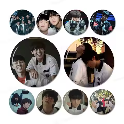 Hot Kdrama Weak Hero Class New Brooches Soft Button Pin Funny Silly Gnarpy on A Skateboard Meme Badg