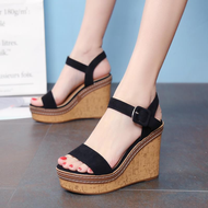 Women Wedges Shoes Casual Ladies Girl Sandals Slipper High Heel Summer Thick-soled Fashion Non-slip 