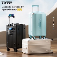 TIYFIY Luggage 21/25/29 Inch Suitcase Luggage with Cup Holder and Usb Travel Bag Lightweight Large C