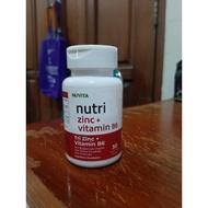 Nuvita Nutri Zinc + Vitamin B6 Tri Zinc + Vitamin B6 Health Supplement (30 tablet)