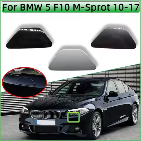 Headlamp Washer Nozzle Spray Cover Cap For BMW 5 F10 F11 M-Paket 2010-2017 520 523 525 528 530 535 5